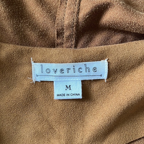 (Sold) Love Riche Faux Talia Vest with Feathers - Picture 7 of 8